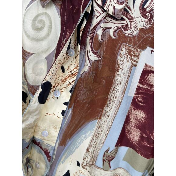 Vintage Louis Feraud Silk Dress Abstract Wearable Art Size 8 - Picture 7 of 15